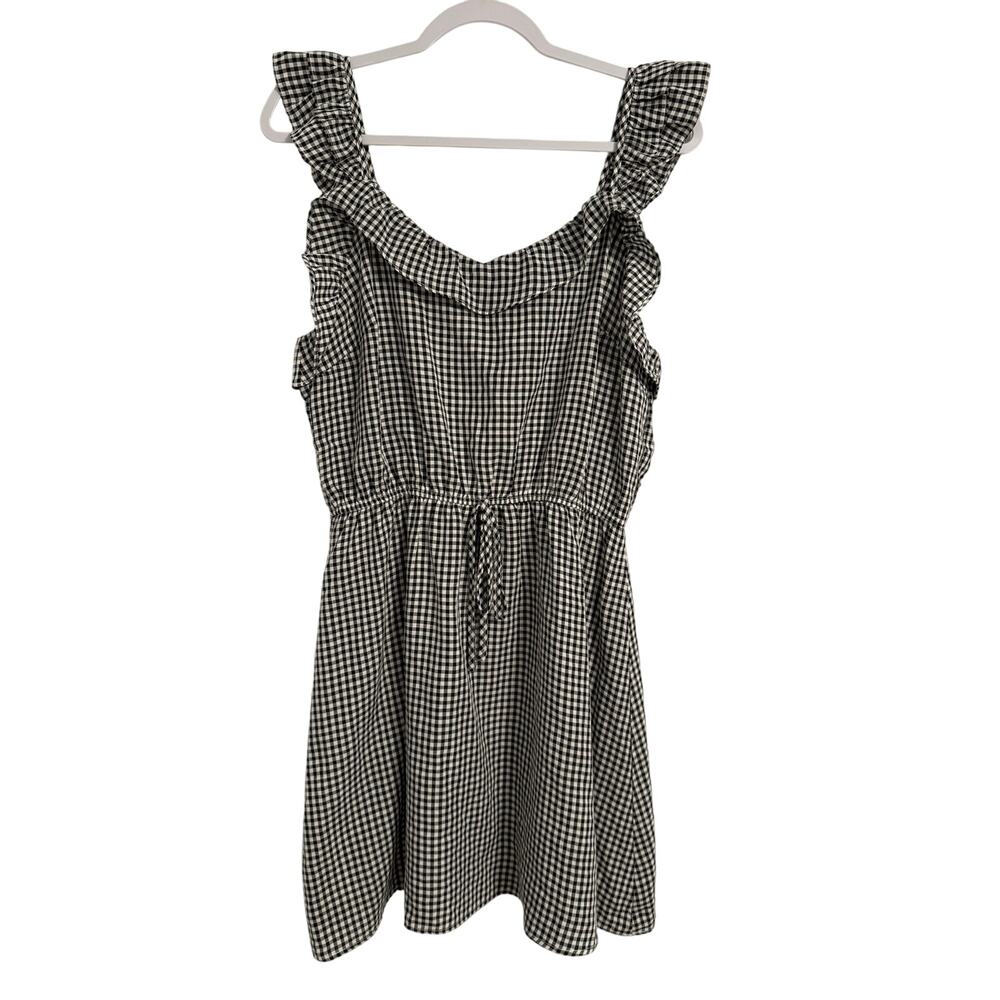 Andree By Unit Women's‎ M NWT Cottagecore Ruffle Gingham Lined Dress Whimsigoth